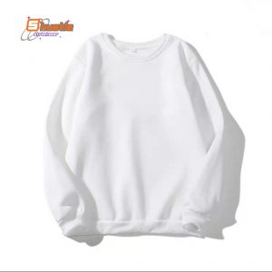 áo sweater trơn màu trắng